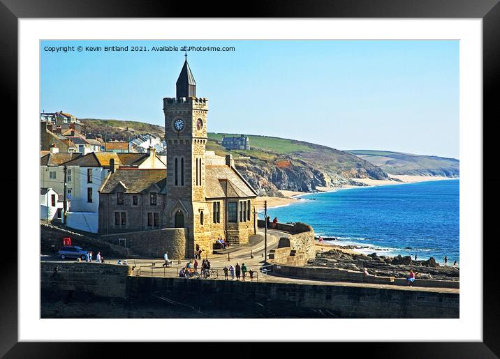 porthleven cornwall Framed Mounted Print by Kevin Britland