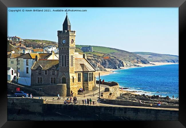 porthleven cornwall Framed Print by Kevin Britland