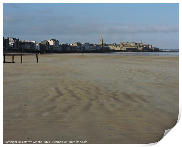 St Malo France from the Seafront  Print by Tammy Winand