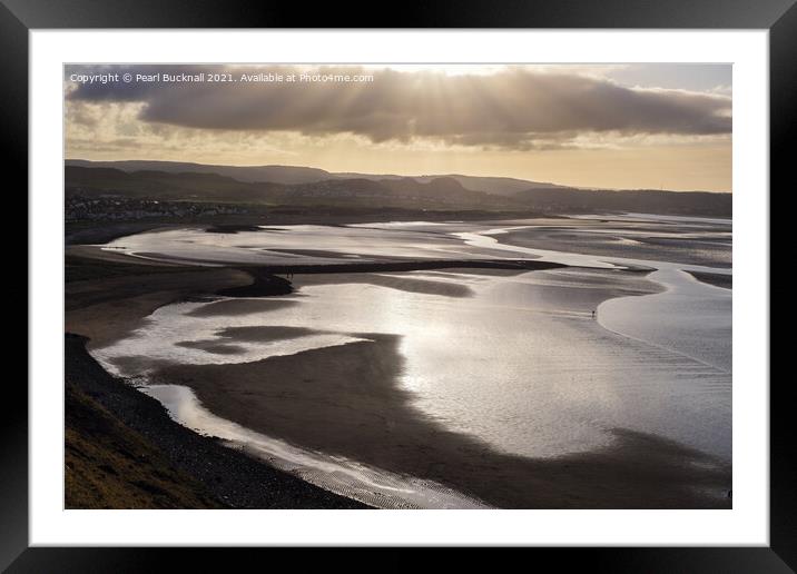 Conwy Sands from Great Orme Llandudno Framed Mounted Print by Pearl Bucknall
