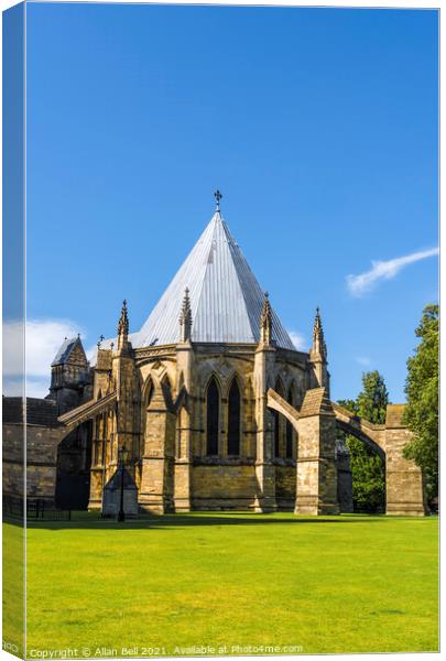 Chapter House Lincoln Cathedral Canvas Print by Allan Bell