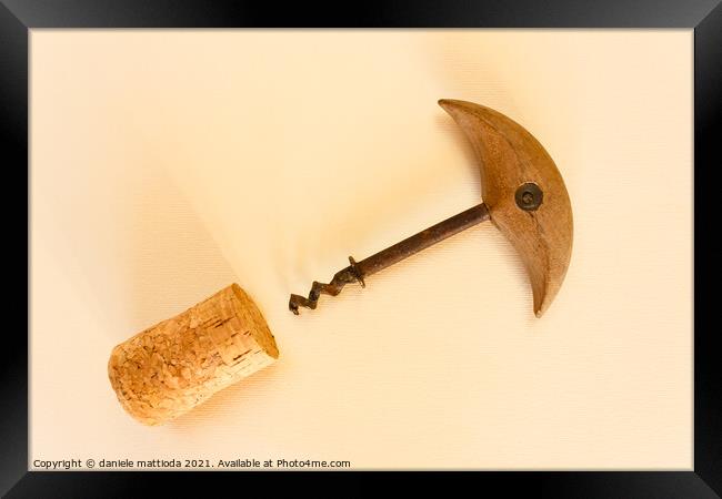 ancient corkscrew Framed Print by daniele mattioda