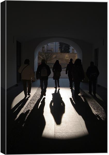 Light at the End of the Tunnel, Prague Castle Canvas Print by Serena Bowles