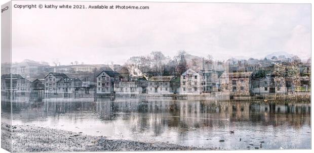 Truro Cornwall cold frosty morning Canvas Print by kathy white