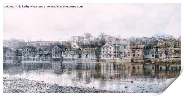 Truro Cornwall cold frosty morning Print by kathy white