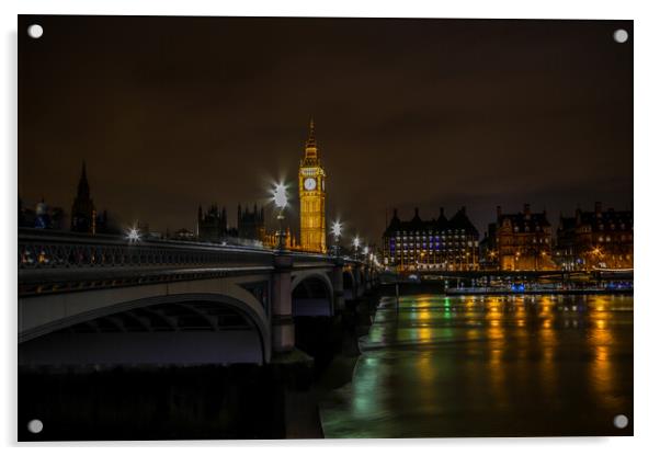 Westminster Bridge Acrylic by Oxon Images