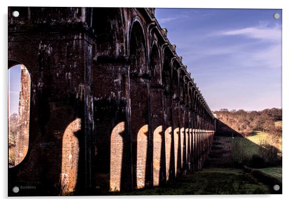 Ouse Valley Viaduct  Acrylic by robin whitehead