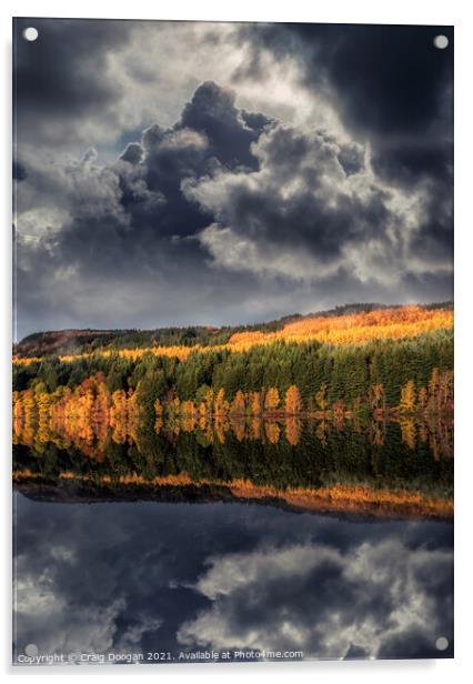 Loch Tummel  Acrylic by Craig Doogan