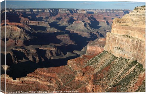Grand Canyon from South Rim, Arizona, USA Canvas Print by Geraint Tellem ARPS
