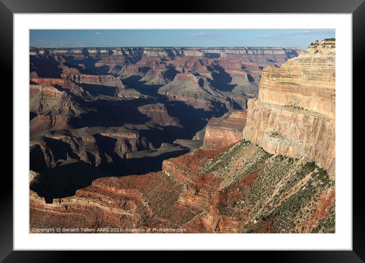 Grand Canyon from South Rim, Arizona, USA Framed Mounted Print by Geraint Tellem ARPS