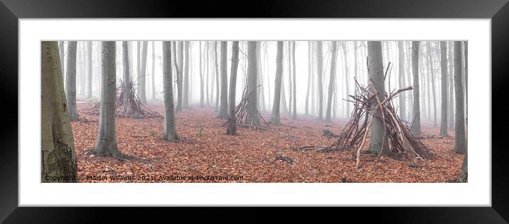 Dens in the wood Framed Mounted Print by Martin Williams