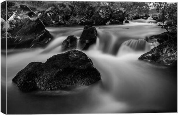 River and rocks  Canvas Print by christian maltby