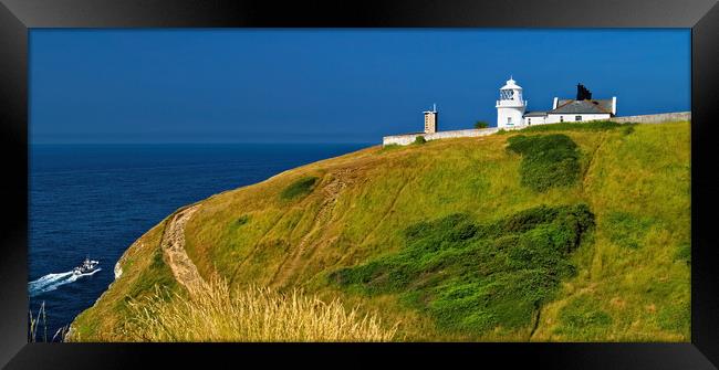 Anvil Point Lighthouse  Framed Print by Darren Galpin