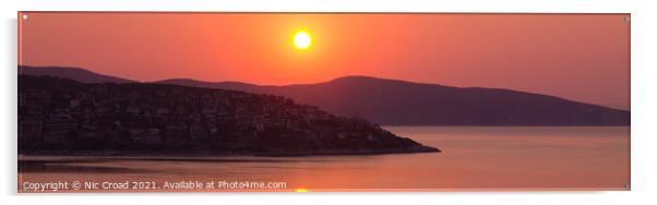 Greek Sunrise Acrylic by Nic Croad