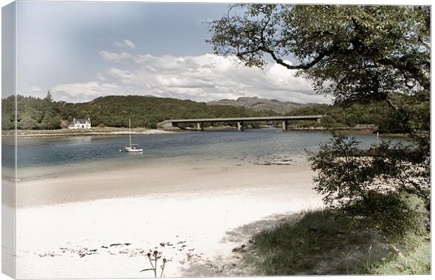 The White Sands of Morar Canvas Print by Jacqi Elmslie