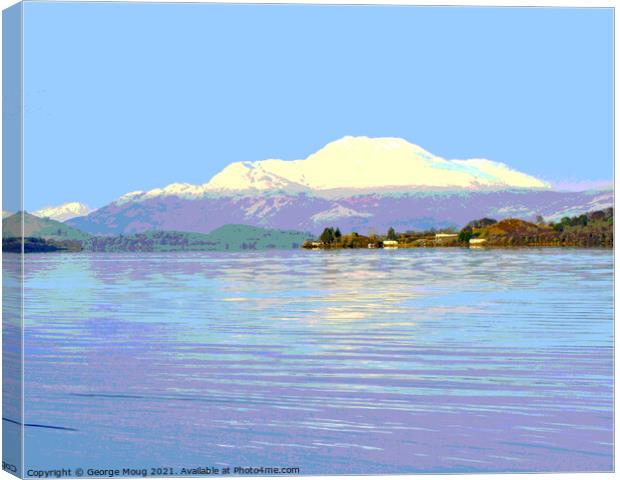 Loch Lomond and Ben Lomond Scotland Canvas Print by George Moug
