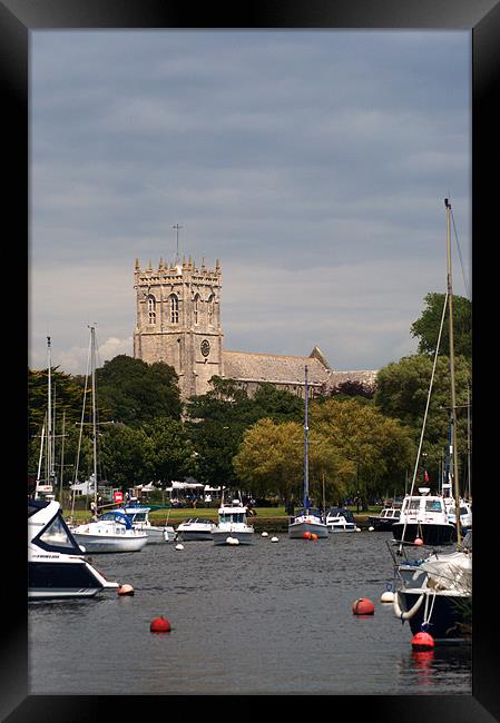 Christchurch Skyline Framed Print by Chris Day