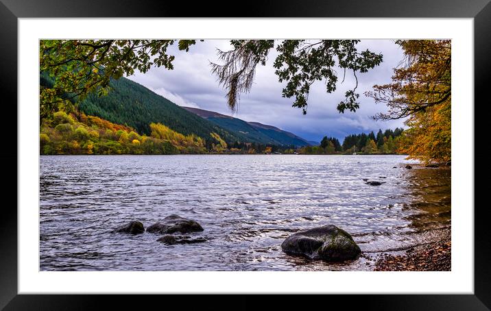 Scottish Loch, Scotland, UK Framed Mounted Print by Mark Llewellyn