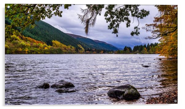 Scottish Loch, Scotland, UK Acrylic by Mark Llewellyn