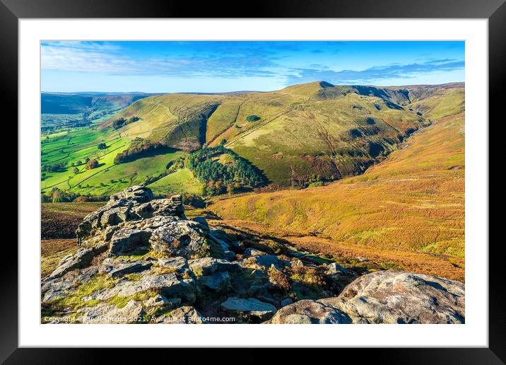 Kinder Scout Framed Mounted Print by geoff shoults