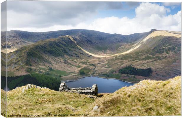 Haweswater and Riggindale Canvas Print by Keith Douglas