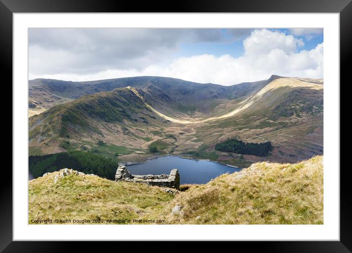 Haweswater and Riggindale Framed Mounted Print by Keith Douglas