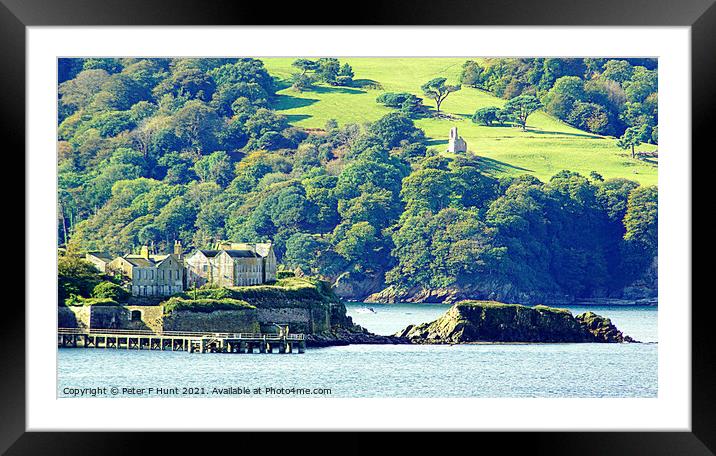 Plymouth Drakes Island Framed Mounted Print by Peter F Hunt