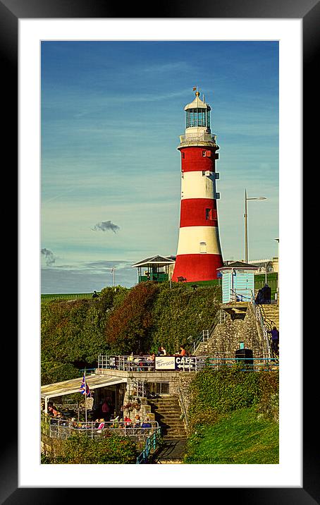 Smeaton's Tower Plymouth Framed Mounted Print by Peter F Hunt