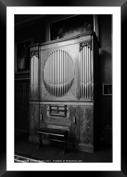 Old Church Organ  Framed Mounted Print by Travel and Pixels 
