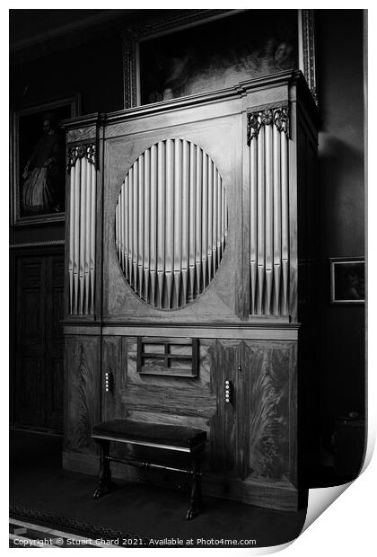 Old Church Organ  Print by Stuart Chard