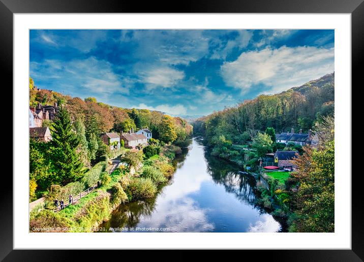 River severn ironbridge gorge shropshire england . Framed Mounted Print by Travel and Pixels 