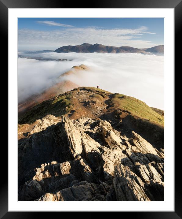 The Journey Along Catbells Framed Mounted Print by David Semmens