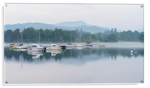 Windermere Reflections Acrylic by David Semmens