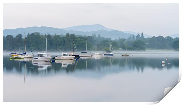 Windermere Reflections Print by David Semmens