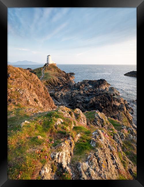 Llanddwyn Island Lighthouse Framed Print by David Semmens