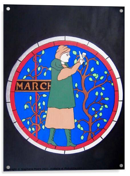 Medieval March Acrylic by Stephanie Moore