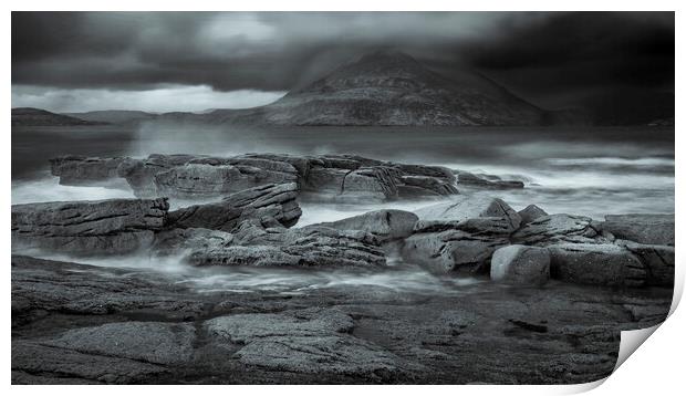 Elgol View to the Black Cuillins - Isle of Skye Print by John Frid