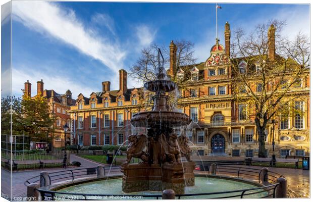 Town Hall Square, Leicester Canvas Print by Jim Monk