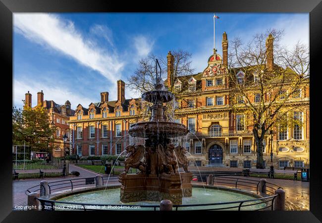 Town Hall Square, Leicester Framed Print by Jim Monk