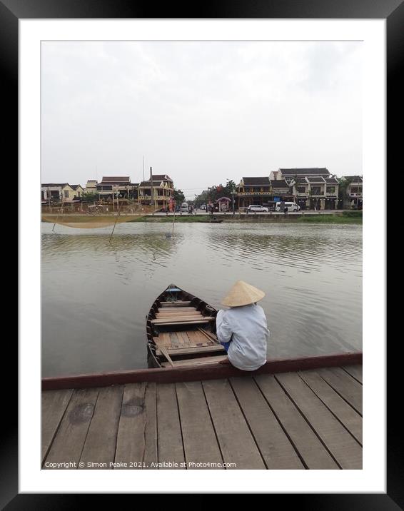 Vietnam Riverside Framed Mounted Print by Simon Peake