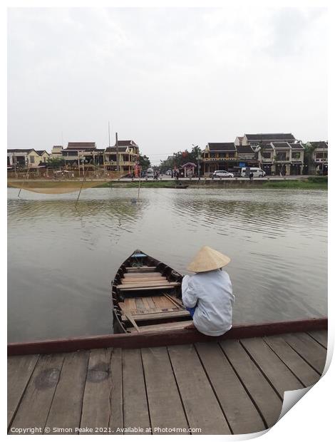 Vietnam Riverside Print by Simon Peake