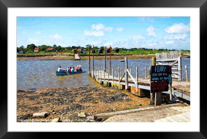 Southwold Ferry Framed Mounted Print by Ian Merton