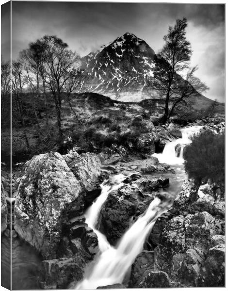 River Coupall and Buachaille Etive Mor. Canvas Print by Tommy Dickson