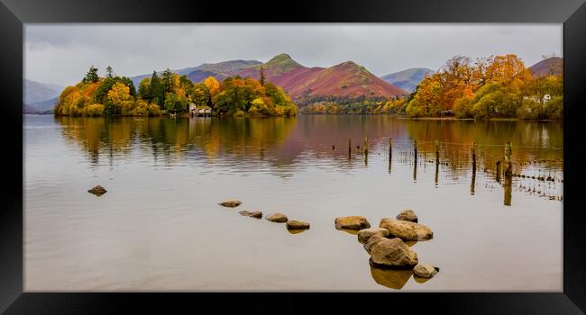 Derwentwater in the Autumn Framed Print by Roger Green
