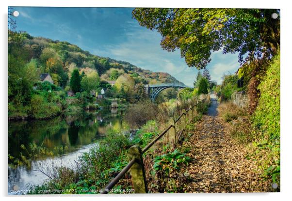 River severn ironbridge gorge shropshire england. Acrylic by Travel and Pixels 