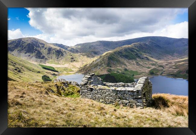 Haweswater and Mardale Ruin Framed Print by Keith Douglas
