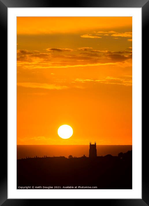 Sunrise over Cromer Framed Mounted Print by Keith Douglas