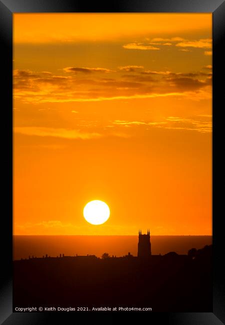 Sunrise over Cromer Framed Print by Keith Douglas