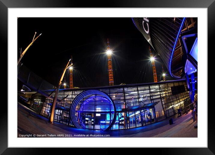 Entrance to O2 Arena, Millennium Dome, London, UK Framed Mounted Print by Geraint Tellem ARPS