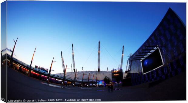 O2 Arena (Millennium Dome), Greenwich, London Canvas Print by Geraint Tellem ARPS